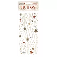   DFLRB110 - Rub-on cm 10,16x21,6 - Gear up for Christmas stars