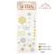 DFLRB44 - Rub-on cm 10,16x21,6 - Create Happiness Christmas snowflakes