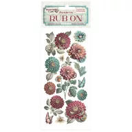 DFLRB142 - Rub-on cm 10,16x21,6 - Master of Magic peony