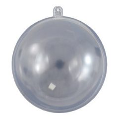Átlátszó műanyag / akril gömb, 2 részes 6cm 671263