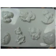 Gipszkiöntő forma, normál - Húsvéti 7 motívumos