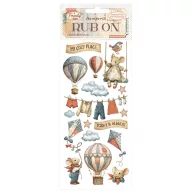 DFLRB218 - Rub-on cm 10,16x21,6 - Family Air balloons