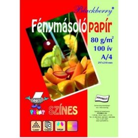   Színes fénymásoló papír A/4, Blackberry 80g 5*20ív/cs, pasztell színek  32440