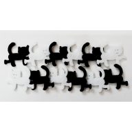 Filcfigura cica 12db/cs, kb.3cm 27324 – kreatív dekorációhoz