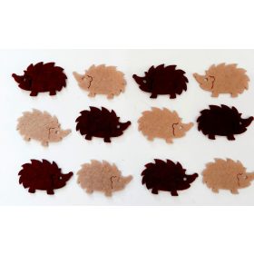 Filcfigura sünik, mini 12db/cs, kb.3cm 23225