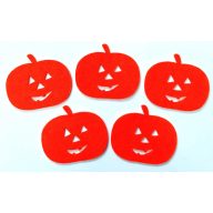 Filcfigura tökök  5db/cs, kb.6cm 27337 – őszi dekorációhoz