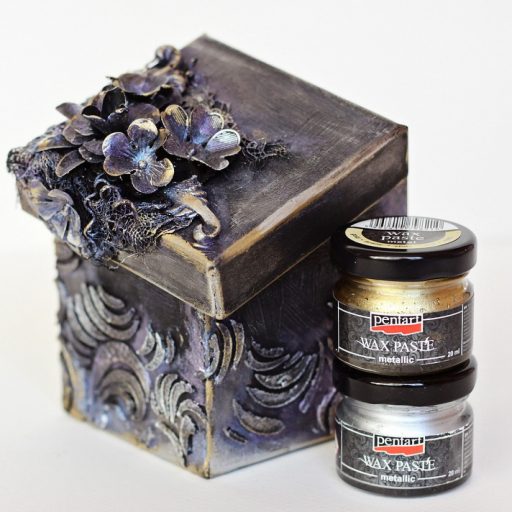 Pentart viaszpaszta WAX metál, 20ml  - Ezüst 4427 – kreatív festéshez