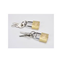 Mini fémlakat kulccsal 1,8*3cm 2 szett/cs 1064