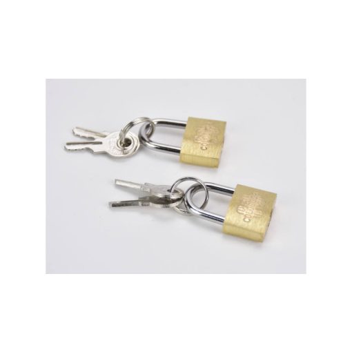 Mini fémlakat kulccsal 1,8*3cm 2 szett/cs 1064C