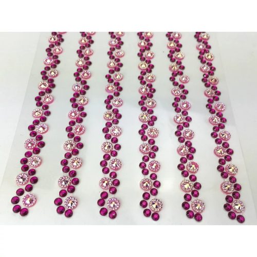 Öntapadós flitter füzér 0,8/26cm 6/cs ciklámen 7340CIKL