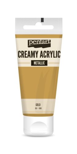 Pentart krémes akrilfesték, metál 60ml  - Arany 28004