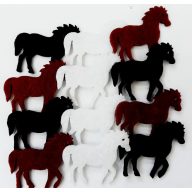 Filcfigura lovak, mini 12db/cs, kb.3cm 27326 – kreatív dekorációhoz
