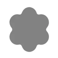 Formalyukasztó 50 mm, Virág, hat szirmú