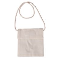 Lenvászon ballagó tarisznya, tépőzárral 14x12,5 741 – festéshez, decoupage technikához