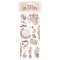 DFLRB74 - Rub-on cm 10,16x21,6 - Orchids and Cats letters