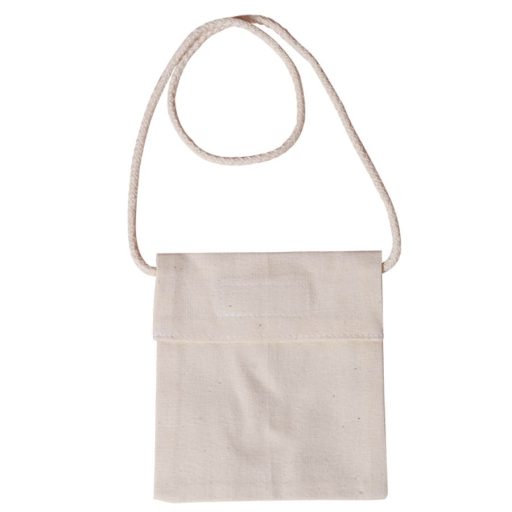 Lenvászon ballagó tarisznya, tépőzárral 14x12,5 741 – festéshez, decoupage technikához