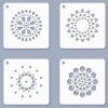 +Stencil / Sablon JST-08 6,5*6,5cm*0,2mm 4db/cs Mini 08
