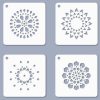 +Stencil / Sablon JST-08 6,5*6,5cm*0,2mm 4db/cs Mini 08