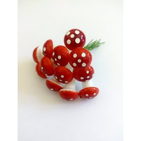 Pick, betűzhető - Gomba 12db-os, 1cm 7513