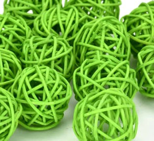 Vesszőlabda 3cm 5/cs  -  Zöld 7569ZOL