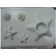 Gipszkiöntő forma, normál - Tengeri csillag mécsestartó