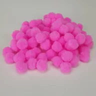 Zsenília golyó/ Pompon 1,5cm-es 100db/cs  - Magenta 7606MAG – karácsonyi dekorációhoz