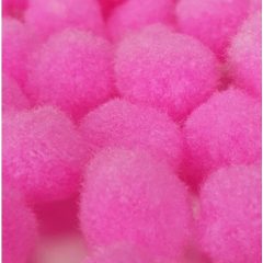 S-Zsenília golyó/ Pompon 1,5cm-es 10db/cs  -  Magenta 7606