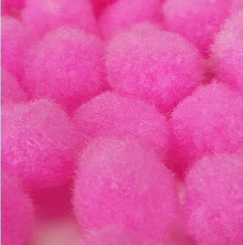+Zsenília golyó/ Pompon 1,5cm-es 10db/cs  -  Magenta 7606MAG