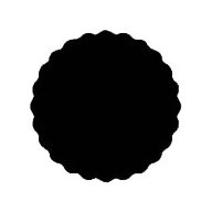 Formalyukasztó 38 mm, Cikkcakkos kör