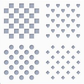 +Stencil / Sablon MDS15-001 14,5*15cm*0,2mm Media no.1