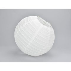 Lampion, fehér, 30 cm-es 7639