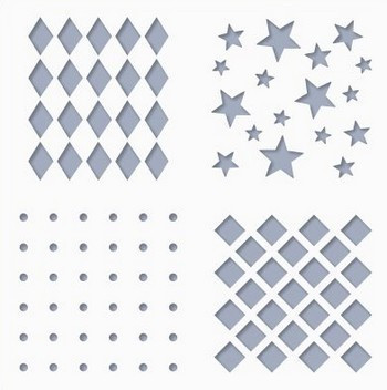 Stencil / Sablon MDS15-004 14,5*15cm*0,2mm Media no.4