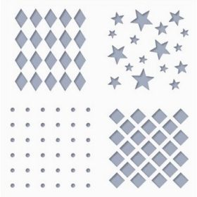 Stencil / Sablon MDS15-004 14,5*15cm*0,2mm Media no.4