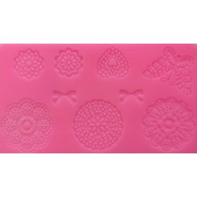   Szilikon öntőforma - Csipke, masni, pillangó 18*10*0,3 cm 35193