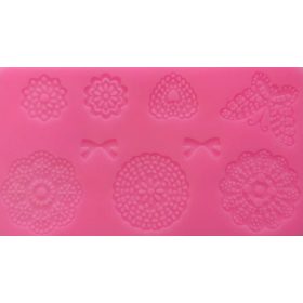   Szilikon öntőforma - Csipke, masni, pillangó 18*10*0,3 cm 35193