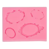 Szilikon öntőforma - Medál foglalatok 7,5*10*1,2cm 26654 – kreatív hobby projektekhez