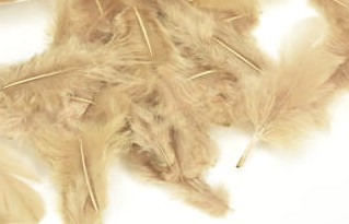 Madártoll 5-7cm, 10g, kb.100-150db,  -  Cappuccino 7733C