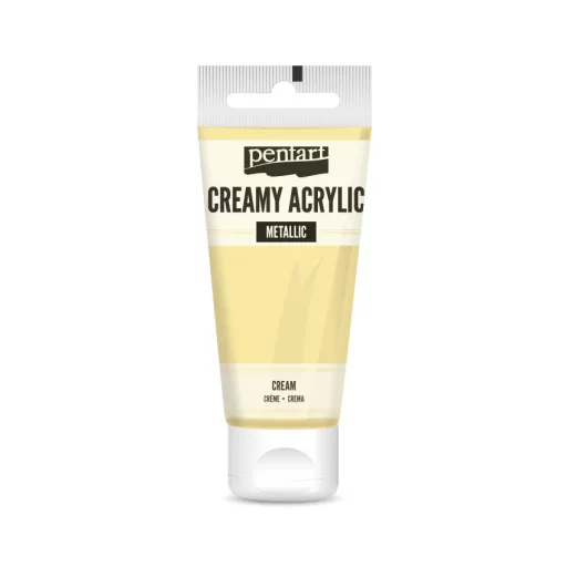 Pentart krémes akrilfesték, selyemfényű 60ml  - Krémszín 27959 – kreatív festéshez