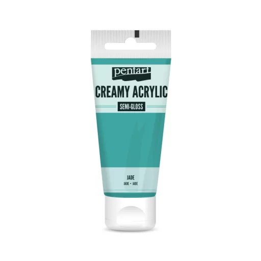 Pentart krémes akrilfesték, selyemfényű 60ml  - Jáde 27985 – kreatív festéshez