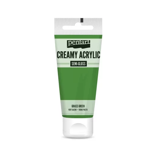 Pentart krémes akrilfesték, selyemfényű 60ml  - Fűzöld 27933 – kreatív festéshez