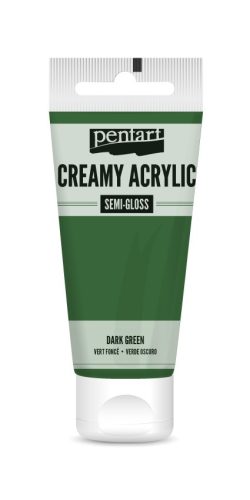 Pentart krémes akrilfesték, selyemfényű 60ml  - Sötétzöld 27934
