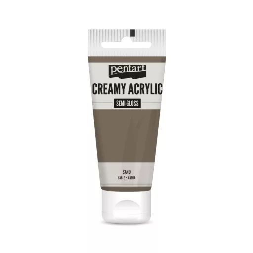 Pentart krémes akrilfesték, selyemfényű 60ml  - Homok 27997 – kreatív festéshez