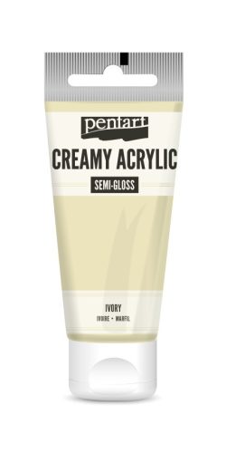 Pentart krémes akrilfesték, selyemfényű 60ml  - Elefántcsont 27943