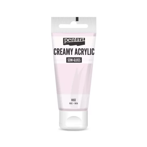 Pentart krémes akrilfesték, selyemfényű 60ml  - Rózsaszín 27970 – kreatív festéshez