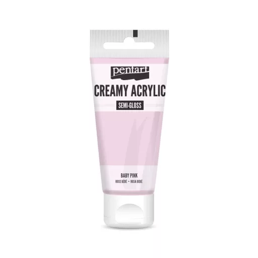 Pentart krémes akrilfesték, selyemfényű 60ml  - Bébirózsaszín 27971 – kreatív festéshez