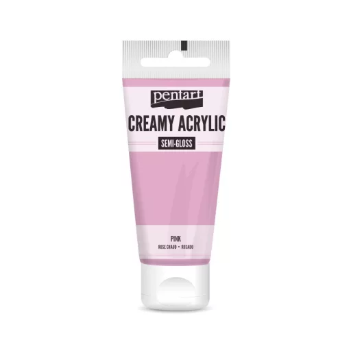 Pentart krémes akrilfesték, selyemfényű 60ml  - Pink 27972 – kreatív festéshez