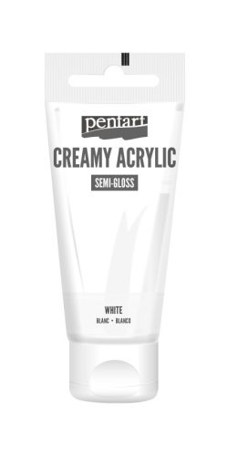 Pentart krémes akrilfesték, selyemfényű 60ml  - Fehér 27942