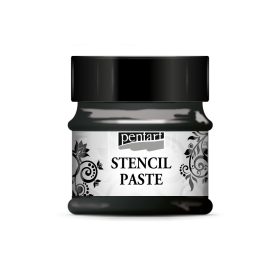   Pentart stencilező paszta 50ml  - Metál fekete gyémánt 29409