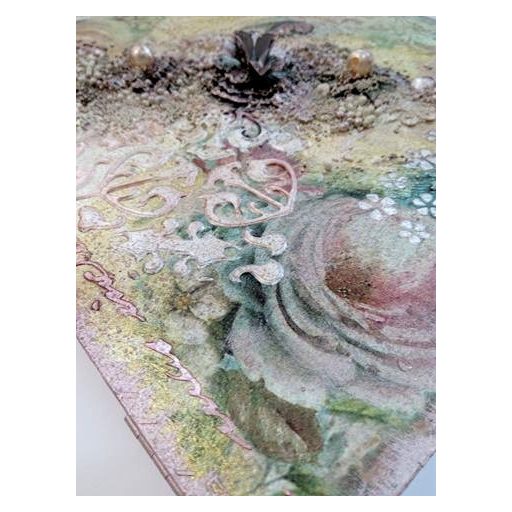 Pentart stencilező paszta 50ml  - Metál bronz 36905 – kreatív festéshez