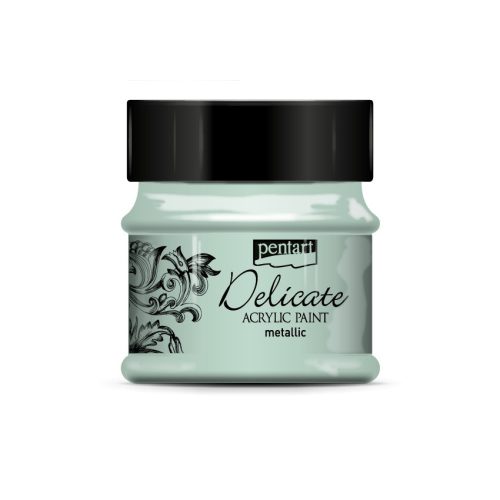 Pentart metál akrilfesték Delicate 50ml  - Zöldezüst 29390